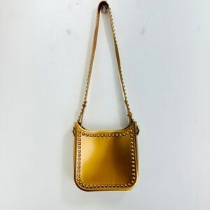 CARMEN SOL Studded Gold Crossbody Bag